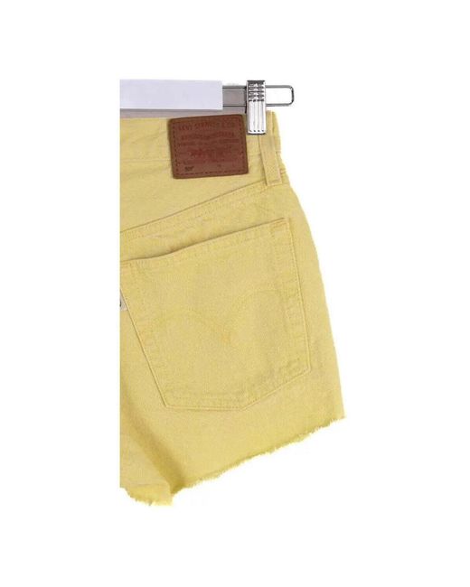 Short Mini Short 501 Levi's en coloris Yellow
