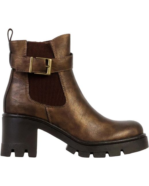 Bottines Bottines À Zip Super Mode en coloris Brown