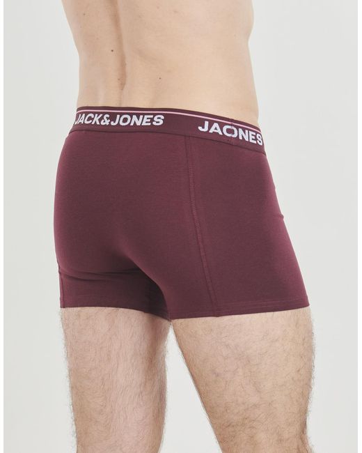 Jack & Jones Boxer Jactimothy Solid Trunks X3 in Purple für Herren
