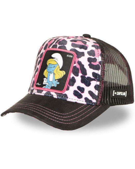 Casquette Casquette trucker avec filet The Smurfs Icon Capslab pour homme en coloris Pink