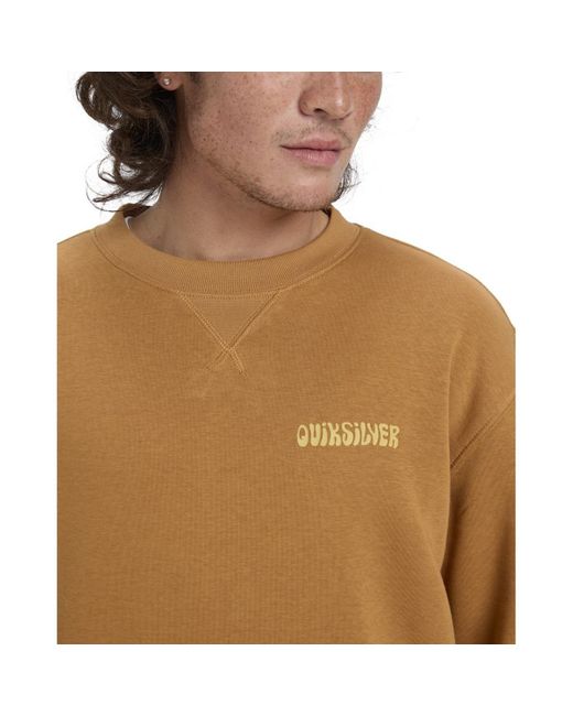 Sweat-shirt Salt Water Graphic Quiksilver pour homme en coloris Brown