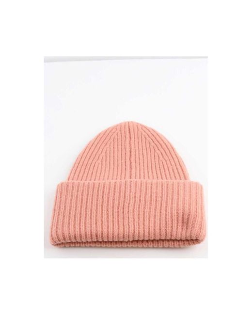 Chapeau Bonnet en laine Acne en coloris Pink