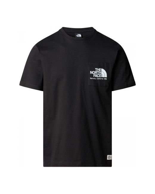 T-shirt à poche berkeley noir The North Face pour homme en coloris Black
