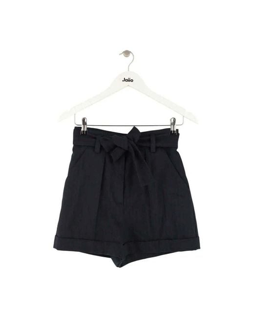 Short Mini Short Bleu Maje en coloris Black