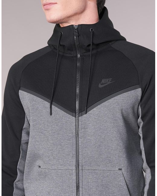 Nike Tech Fleece Hooded Jacket in Grey (Grey) for Men - Save 22% - Lyst