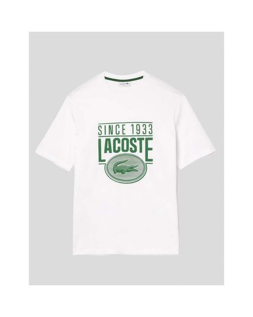 T-shirt Lacoste pour homme en coloris White