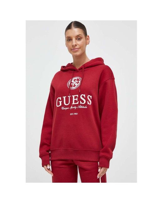 Sweat-shirt V3BQ03 K9Z21 Guess en coloris Rouge | Lyst