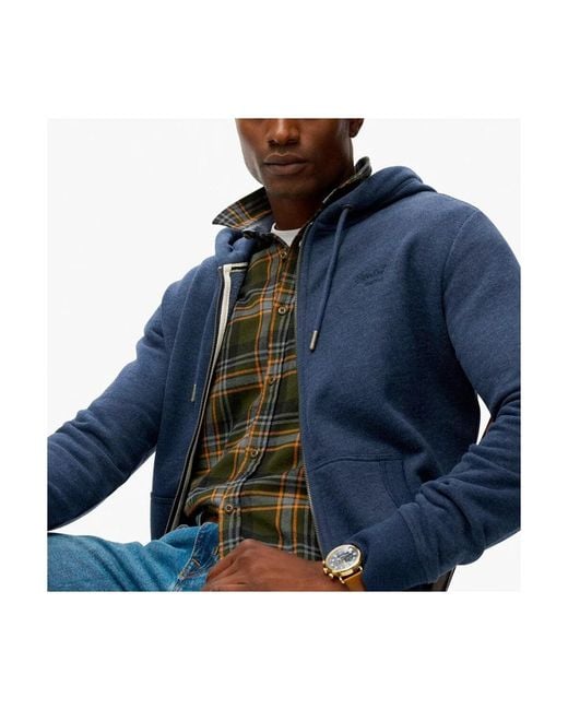 Zip-Throughs Superdry pour homme en coloris Blue
