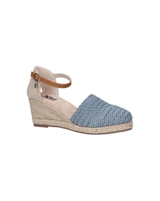 Sandales compensées 44027 Xti en coloris Blue