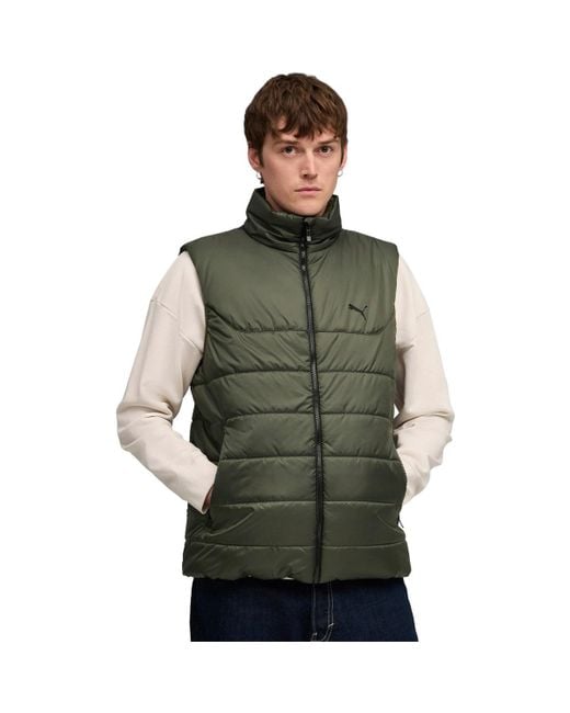Gilet Ess Padded Vest PUMA pour homme en coloris Green