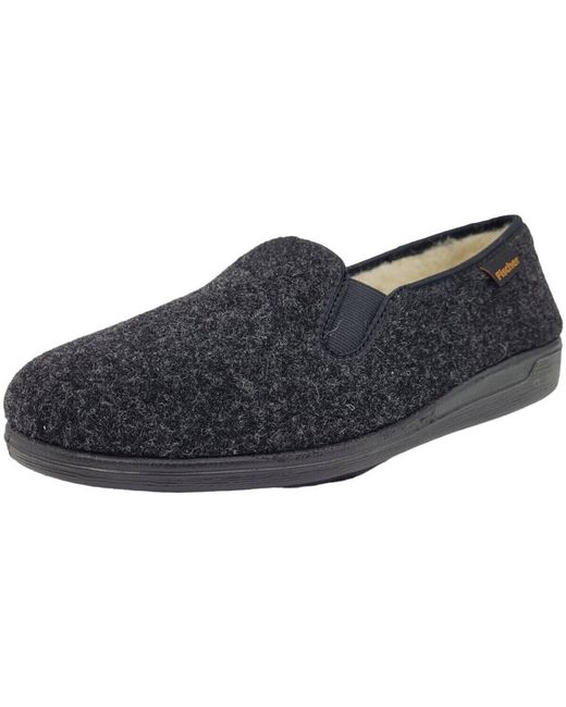 Chaussons Fischer pour homme en coloris Black