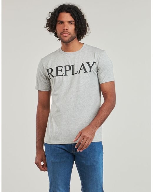 T-shirt M6757-000-2660 Replay pour homme en coloris Gray