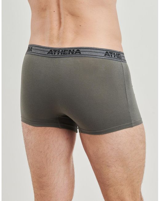 Athena Boxers Basic Coton Pack De 4 in het Black voor heren