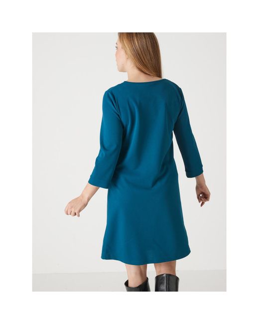 Robe by - Robe housse maille fluide Daxon en coloris Blue