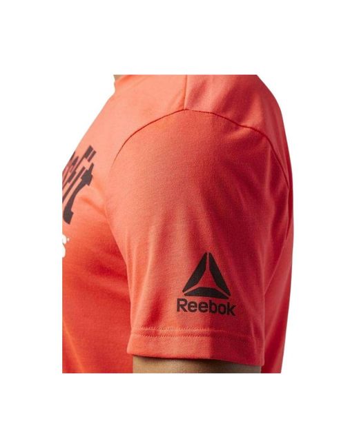 Reebok T-Shirt Korte Mouw Br0749 in het Red voor heren