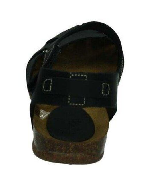 Sandales plates Interbios en coloris Black