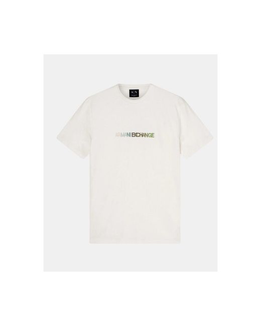 T-shirt XM002785 AF10358 EAX pour homme en coloris White