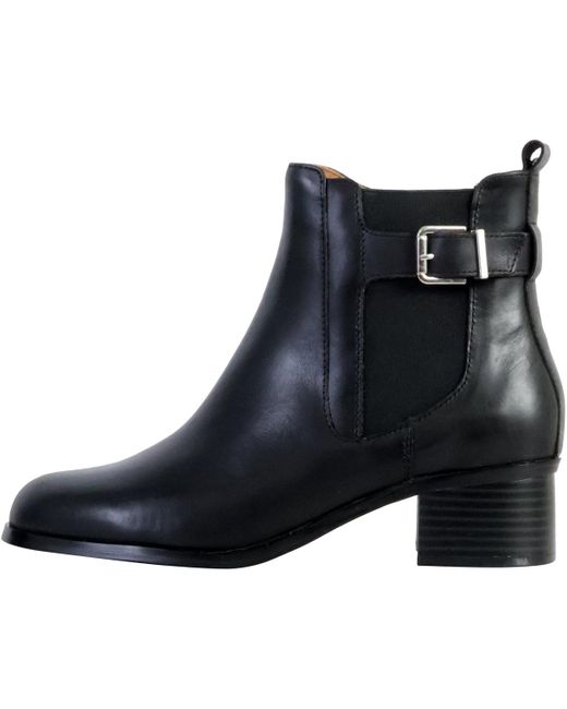 Boots Bottines Cuir Alénoa The Divine Factory en coloris Black