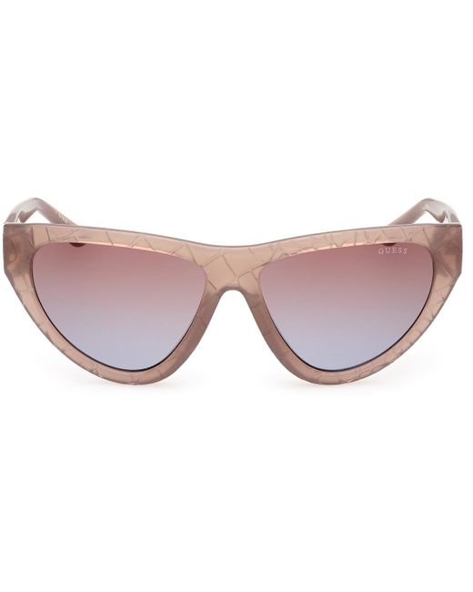 Lunettes de soleil GU00151 Lunettes de soleil, Beige/Marron, 57 mm Guess en coloris Pink