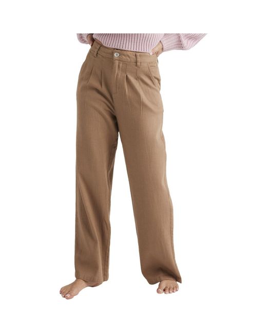 Pantalon Attractive Light Roxy en coloris Brown