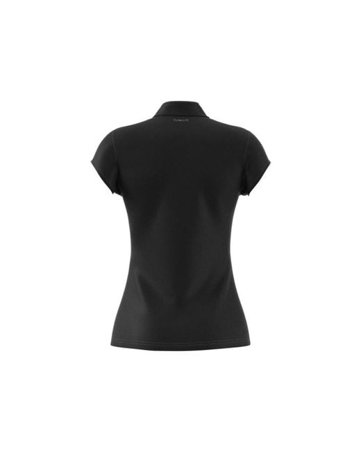 T-shirt Tennis-polo Club 3 Stripes Adidas en coloris Black