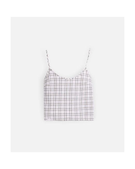 Blouses Top Checks Oxbow en coloris White