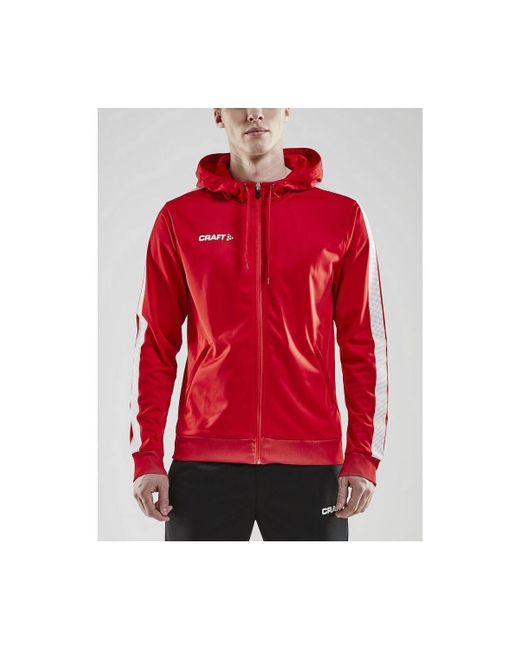 Sweatshirts à capuche Fullzip Pro Control C.r.a.f.t pour homme en coloris Red