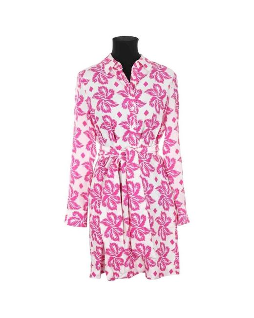 Robe Robe en soie rose Diane von Furstenberg en coloris Pink
