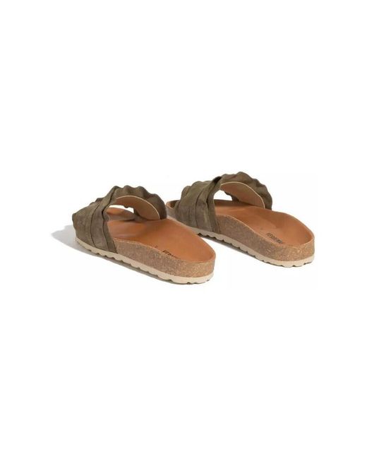 Baskets 3300620220-KAKI Verbenas en coloris Brown