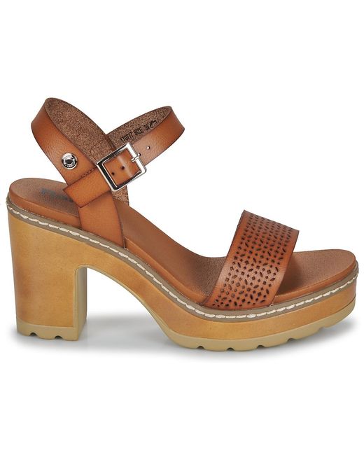Refresh Brown Keilabsatzsandalen 170777