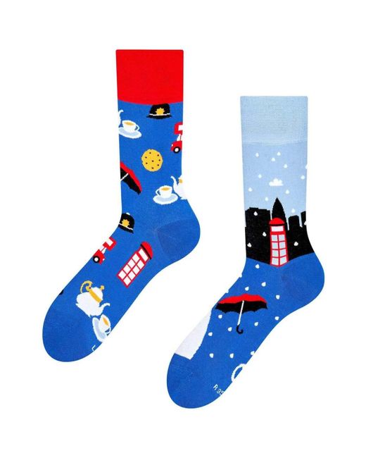 Socquettes Chaussettes La Grande-Bretagne (et son thé) Dedoles en coloris Blue