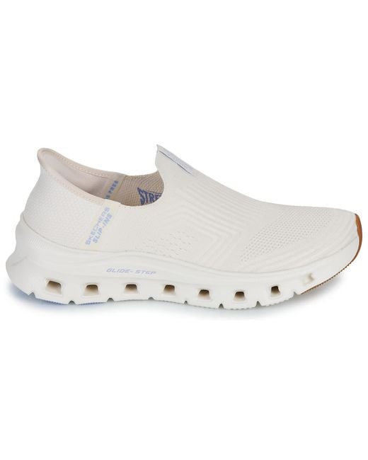 Skechers White Slip On Slip-Ins: Glide-Step Pro