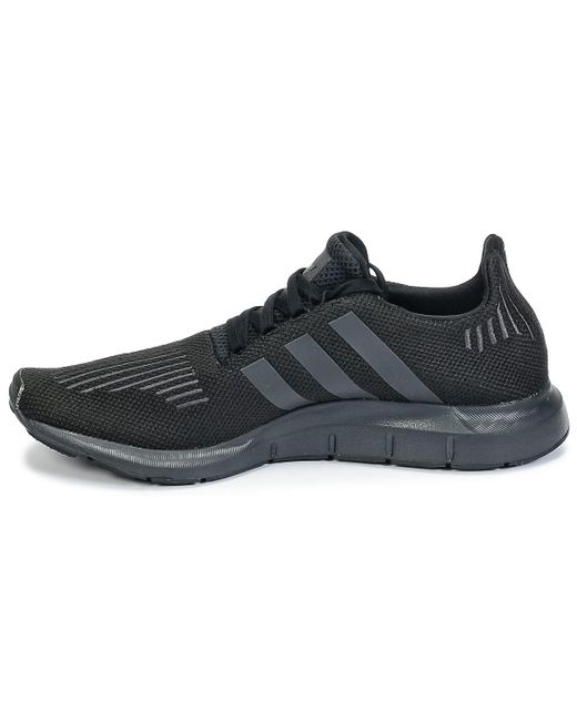 adidas black swift run trainers