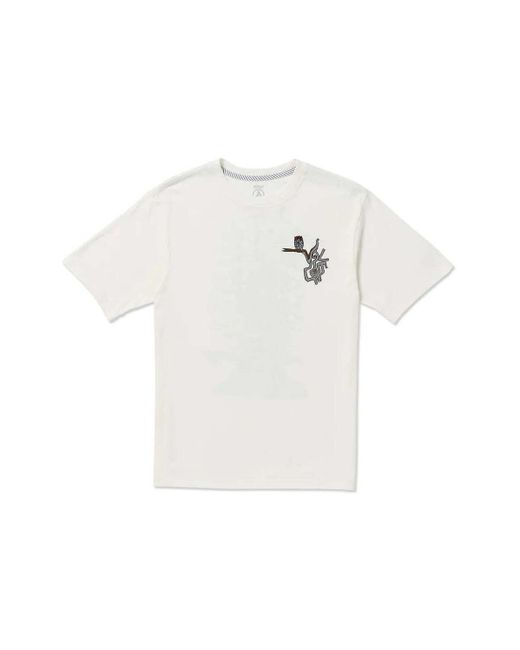 T-shirt Camiseta Skate Vitals Simon Bannerot - Off White Volcom pour homme