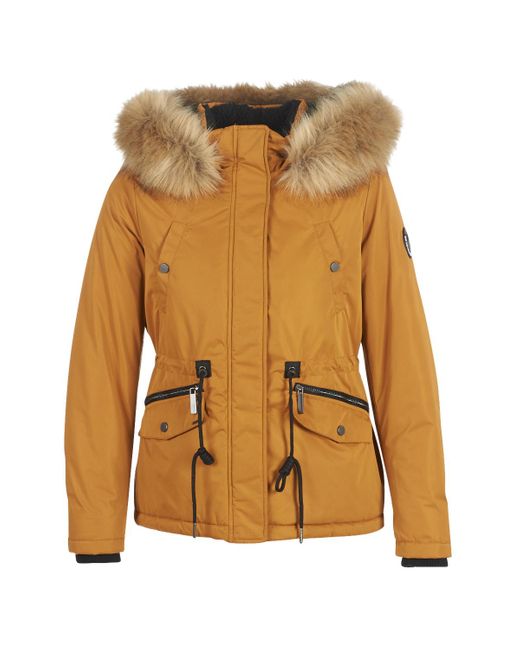 mustard superdry coat