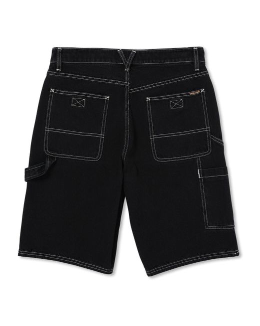 Short Pantalón Corto Labored Denim Utility Short Volcom pour homme en coloris Black