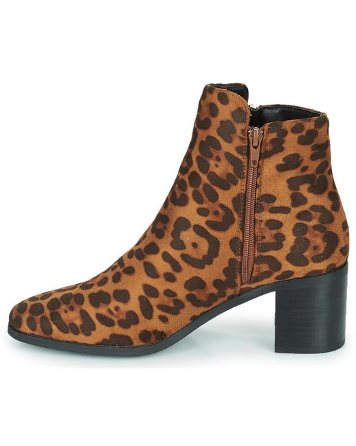 Moony Mood Enkellaarzen Petrolia in het Brown