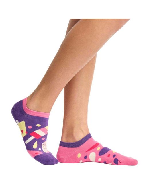 Socquettes Socquettes invisibles Sucettes glacées Dedoles pour homme en coloris Purple