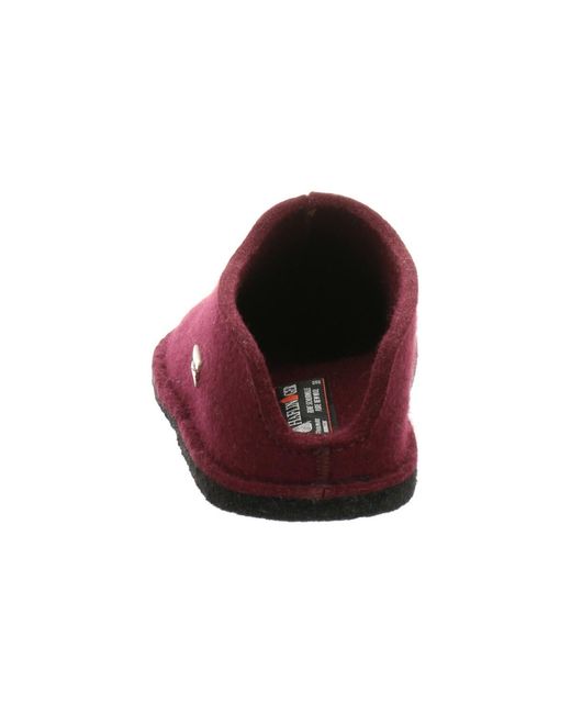 Chaussons Haflinger pour homme en coloris Red