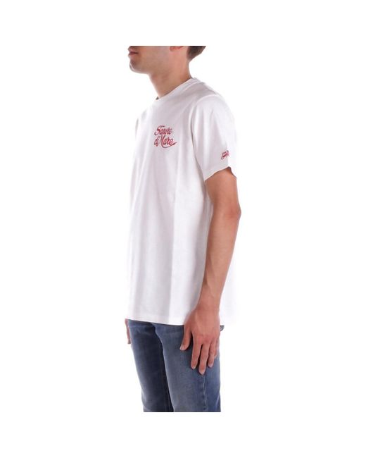 Mc2 Saint Barth T-Shirt Korte Mouw Tshm001 05588H in het White voor heren