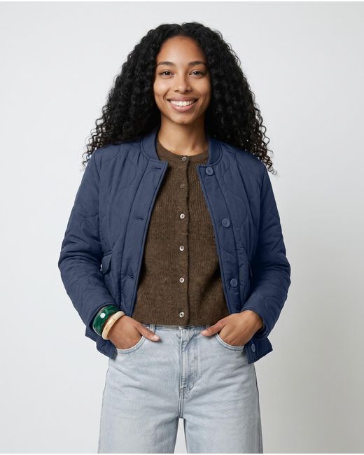 Blouson Onlsalsa Quilted Jacket ONLY en coloris Blue