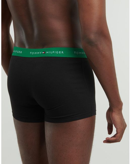 Boxers 3P WB TRUNK Tommy Hilfiger pour homme en coloris Green