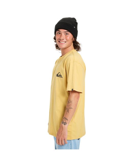 T-shirt Ev Mini Logo Quiksilver pour homme en coloris Yellow