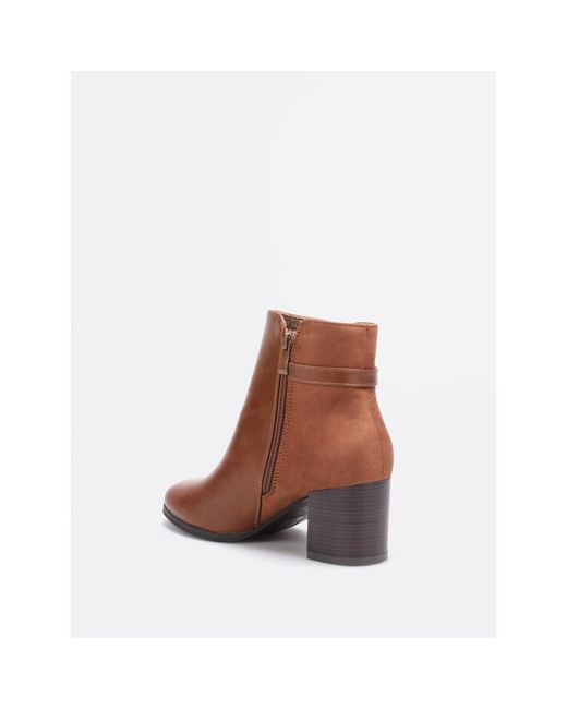 Bottines Bottines Pour Femme La Modeuse en coloris Brown