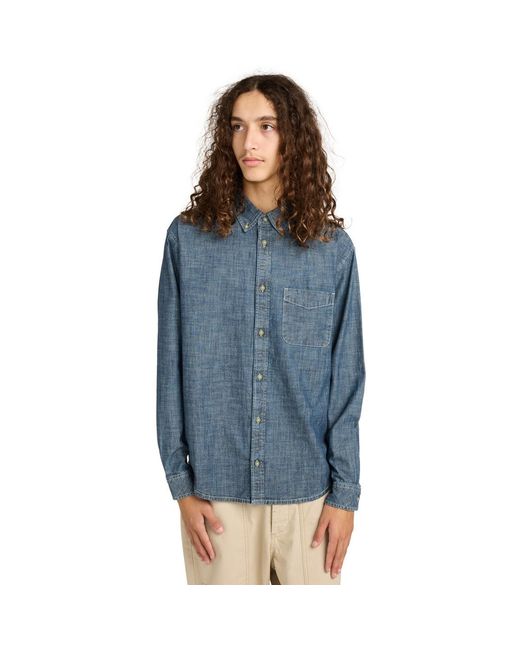Chemise Button Down Regular Chambray Element pour homme en coloris Blue