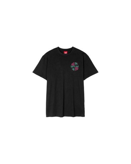 T-shirt - DRESSEN ROSE CREW TWO Santa Cruz pour homme en coloris Black