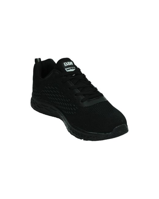 Baskets basses B&W pour homme en coloris Black