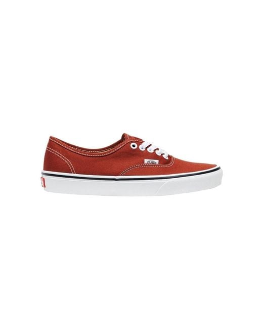 Baskets Basses Authentic Vans pour homme en coloris Red