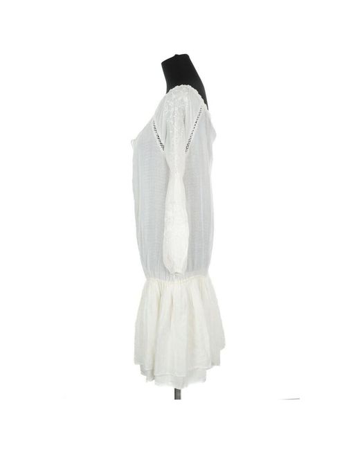 Robe courte Robe en coton blanche Mes Demoiselles en coloris White