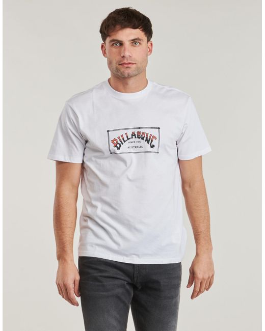 Billabong T-Shirt Arch Ss in White für Herren